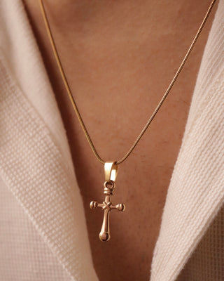 Bolt Cross Chain ( Golden )