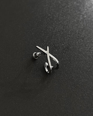 X earring (1pc - Pierced)