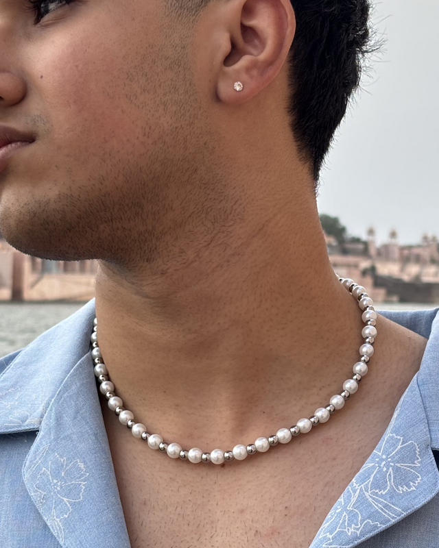 Metallic Pearl Chain 8mm