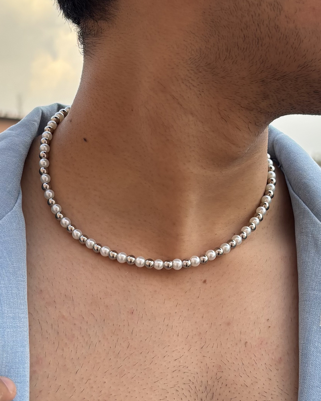 Metallic Pearl Chain 6mm