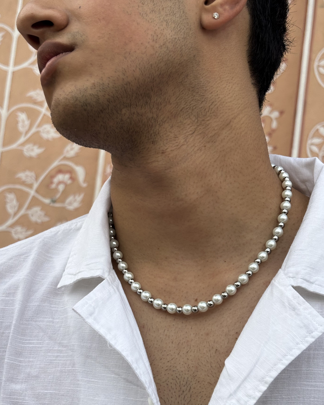 Metallic Pearl Chain 8mm