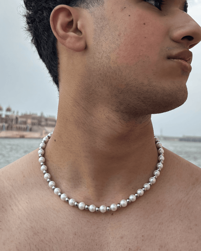 Metallic Pearl Chain 8mm